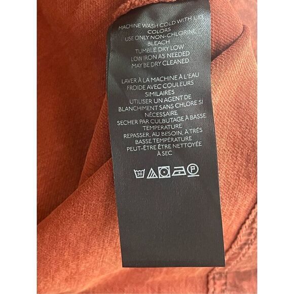 Anthropologie Pilcro terracotta button front denim mini dress US 0 - Picture 5 of 8